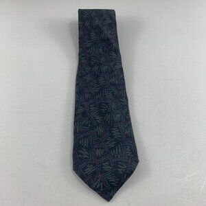 Pacc Black Abstract Men's Tie 3 1/2" x 58" Vintage